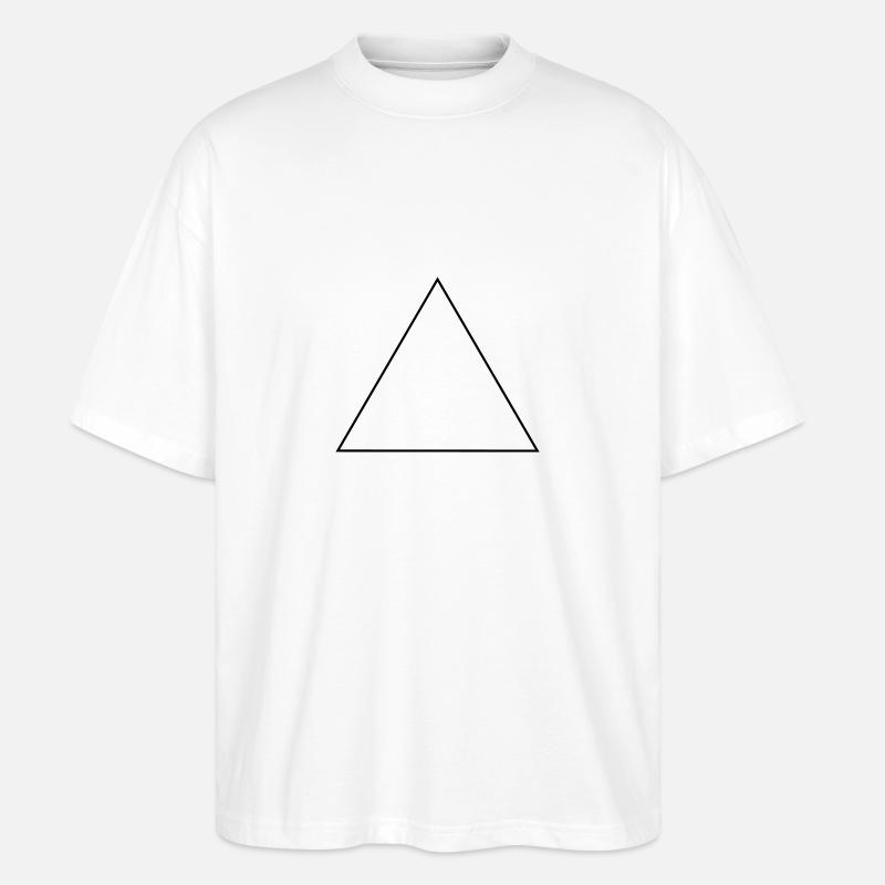 Triangle / / isocèle équilatéral / / cadre - T-shirt bio Blaster 2.0 coupe oversize Stanley/Stella Unisexe - blanc