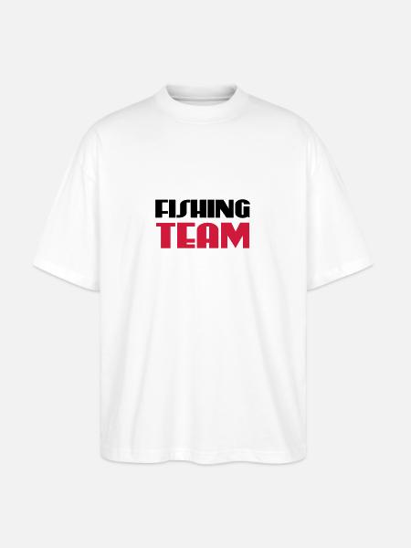 Fishing Team - Stanley/Stella Oversized Unisex Bio T-Shirt Blaster 2.0 - Weiß