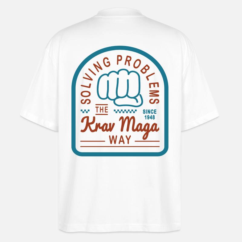 Solving problems the Krav Maga way - Stanley/Stella Oversized Unisex Bio T-Shirt Blaster 2.0 - Weiß