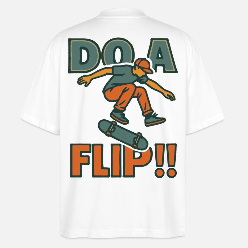 Machen Sie einen Flip DO - Stanley/Stella Oversized Unisex Bio T-Shirt Blaster 2.0 - Weiß