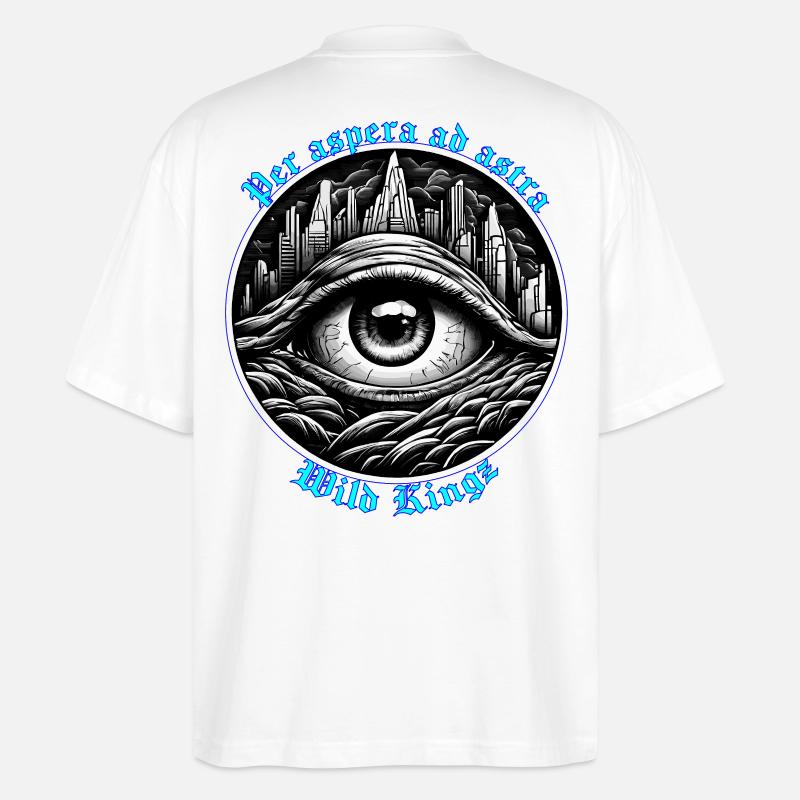 Per aspera ad astra. - Stanley/Stella Oversized Unisex Bio T-Shirt Blaster 2.0 - Weiß