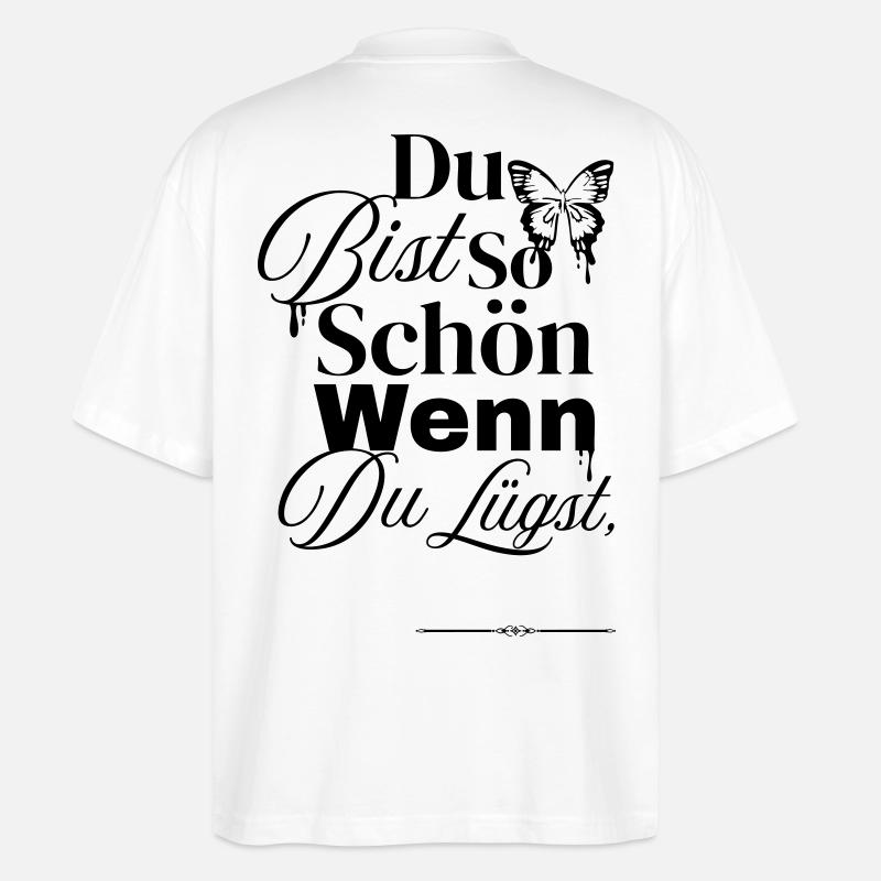 So Schön Wenn Du Lügst - Stanley/Stella Oversized Unisex Bio T-Shirt Blaster 2.0 - Weiß