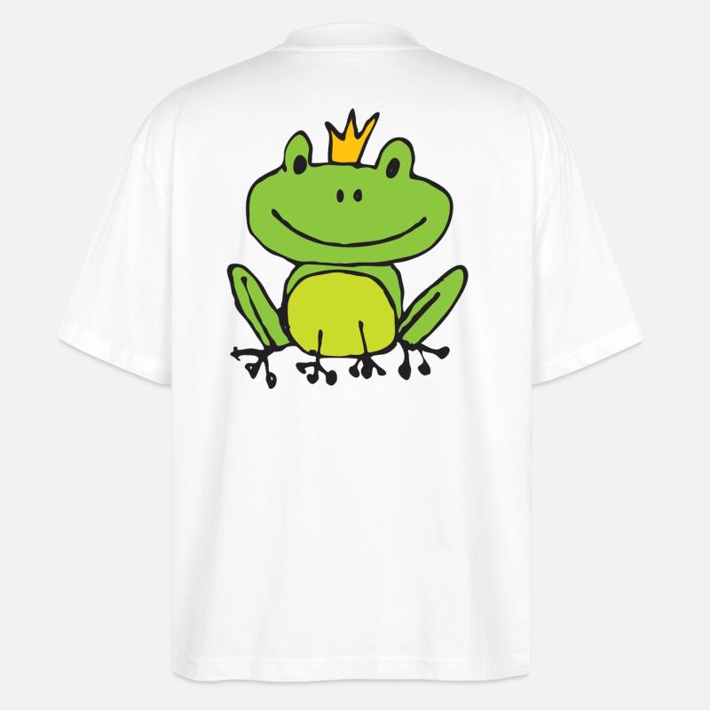Frosch oder Prinz? - Stanley/Stella Oversized Unisex Bio T-Shirt Blaster 2.0 - Weiß