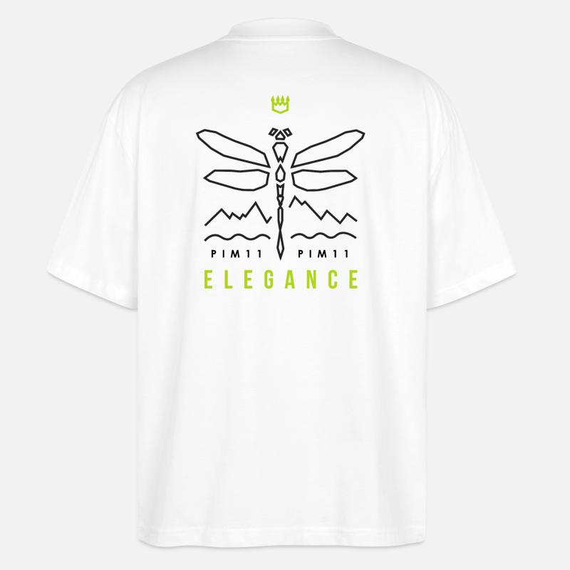 Libelle - Stanley/Stella Oversized Unisex Bio T-Shirt Blaster 2.0 - Weiß