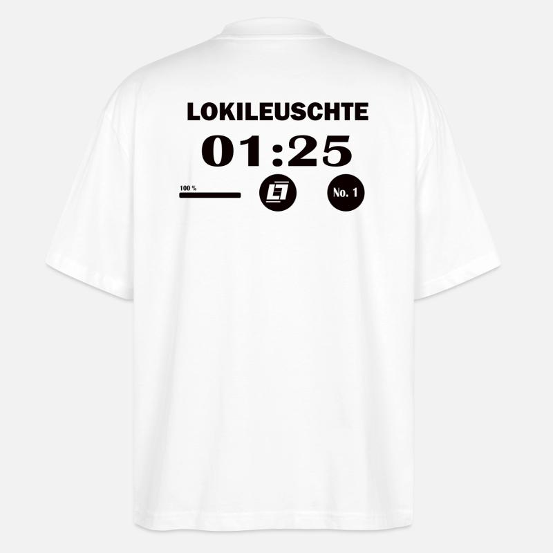 Lokileuschte - No. 1 Start - Stanley/Stella Oversized Unisex Bio T-Shirt Blaster 2.0 - Weiß