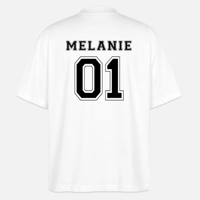 Melanie 01 - Black Edition - Stanley/Stella Oversized Unisex Bio T-Shirt Blaster 2.0 - Weiß