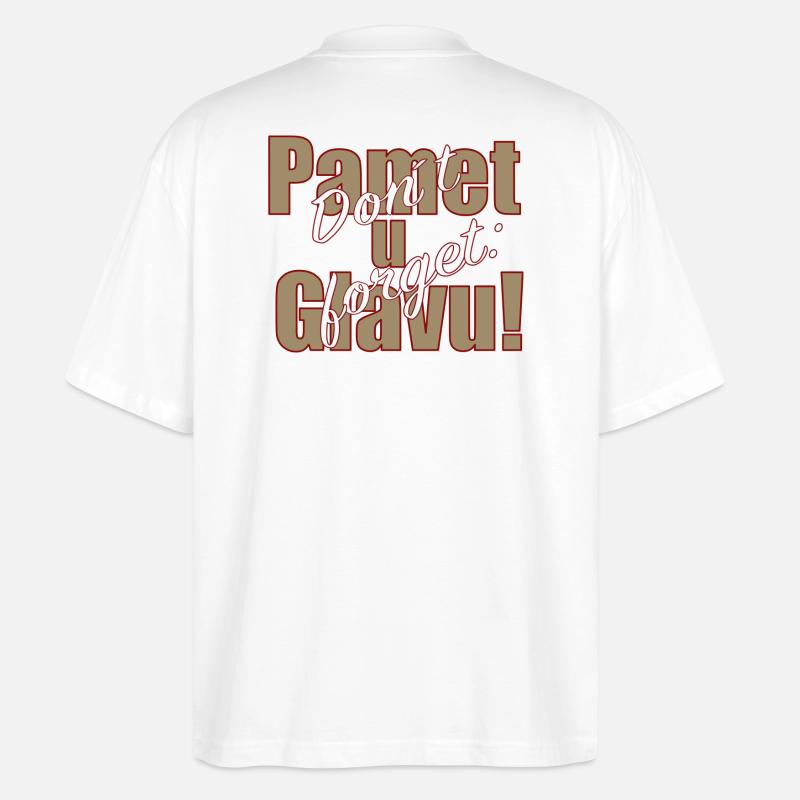 Pamet u Glavu! Statement - Stanley/Stella Oversized Unisex Bio T-Shirt Blaster 2.0 - Weiß