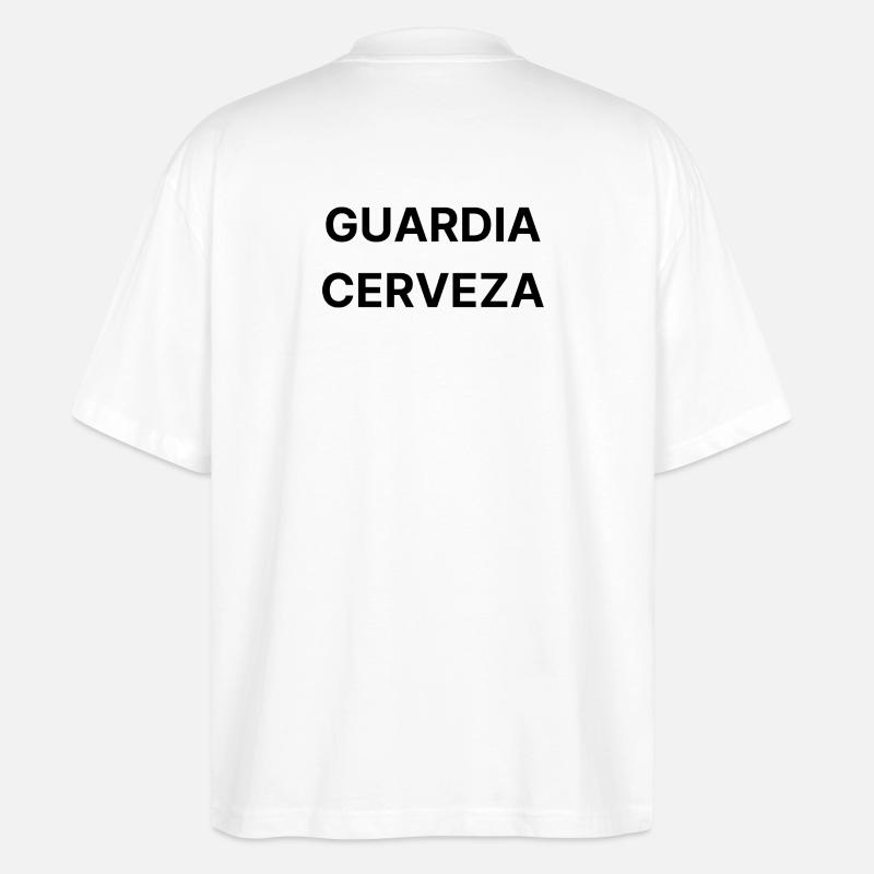 Bierpolizei. 17. Polizeirevier - Stanley/Stella Oversized Unisex Bio T-Shirt Blaster 2.0 - Weiß