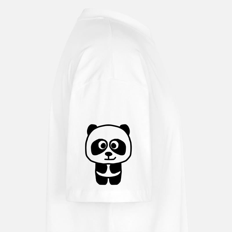 Panda - Stanley/Stella Oversized Unisex Bio T-Shirt Blaster 2.0 - Weiß