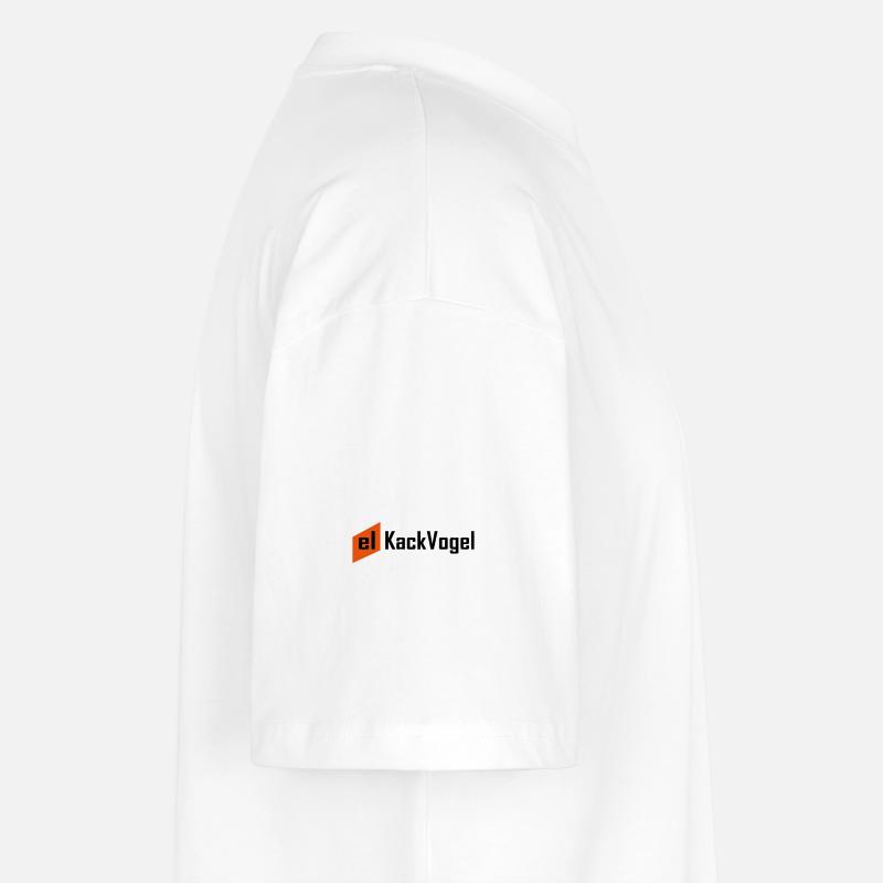 el kackvogel - Stanley/Stella Oversized Unisex Bio T-Shirt Blaster 2.0 - Weiß