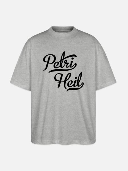 Petri Heil - Stanley/Stella Oversized Unisex Bio T-Shirt Blaster 2.0 - Grau meliert