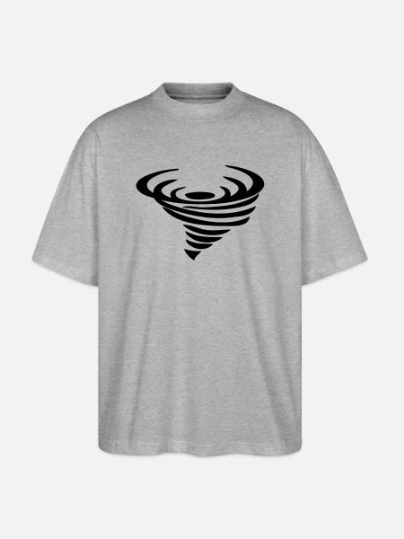 tornado - Stanley/Stella Oversized Unisex Bio T-Shirt Blaster 2.0 - Grau meliert