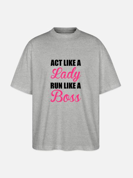 Run - Stanley/Stella Oversized Unisex Organic T-shirt Blaster 2.0 - heather grey