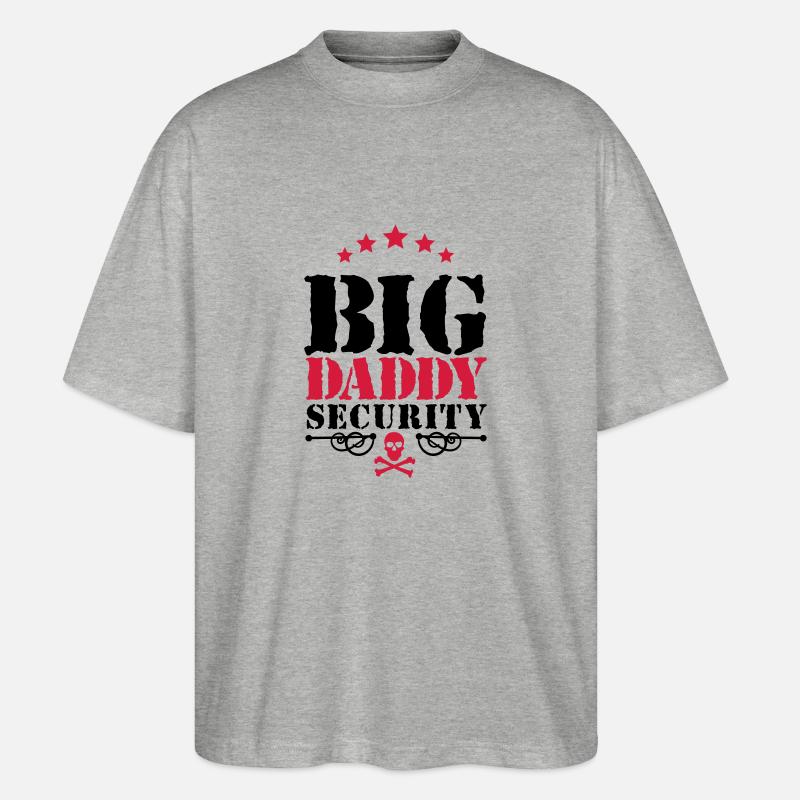 Big Daddy Security - T-shirt bio Blaster 2.0 coupe oversize Stanley/Stella Unisexe - gris chiné