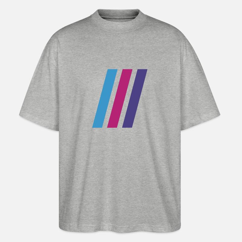 Couleur 3Bar - T-shirt bio Blaster 2.0 coupe oversize Stanley/Stella Unisexe - gris chiné