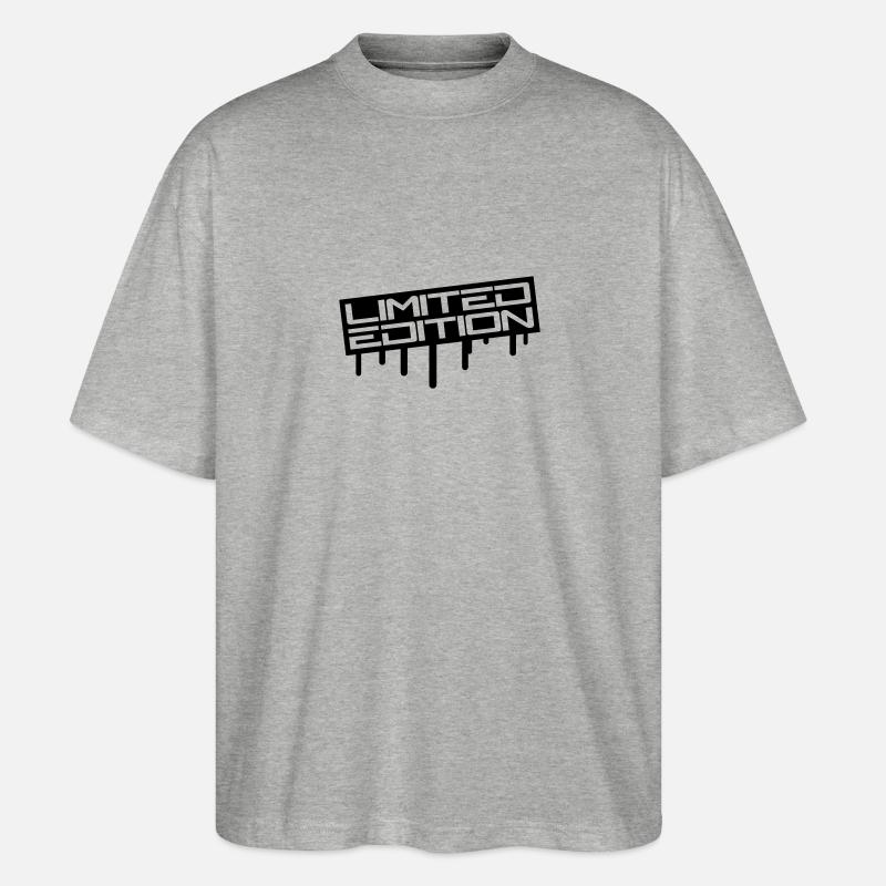 Limited Edition Graffiti Logo - T-shirt bio Blaster 2.0 coupe oversize Stanley/Stella Unisexe - gris chiné