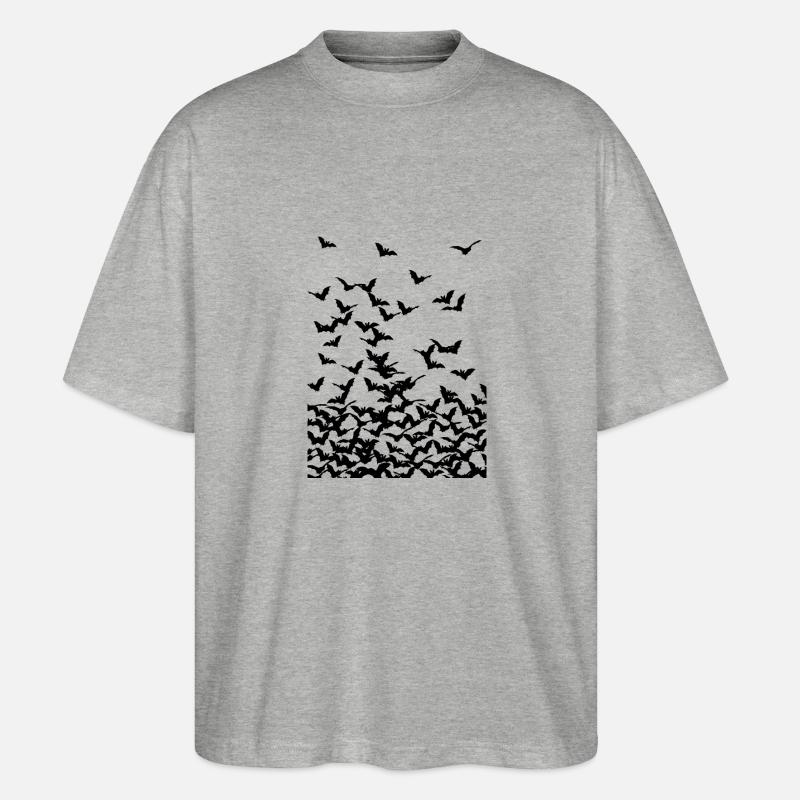 Bats - Stanley/Stella Oversized Unisex Bio T-Shirt Blaster 2.0 - Grau meliert