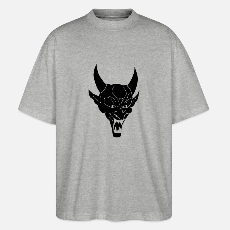 Devil - Stanley/Stella Oversized Unisex Bio T-Shirt Blaster 2.0 - Grau meliert