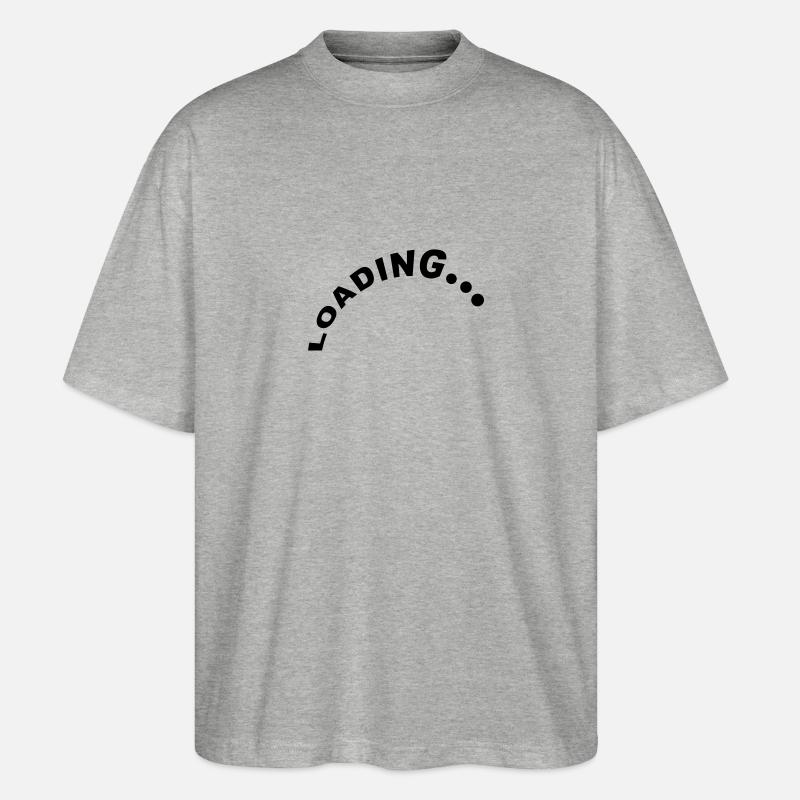 Loading Design - Stanley/Stella Oversized Unisex Bio T-Shirt Blaster 2.0 - Grau meliert