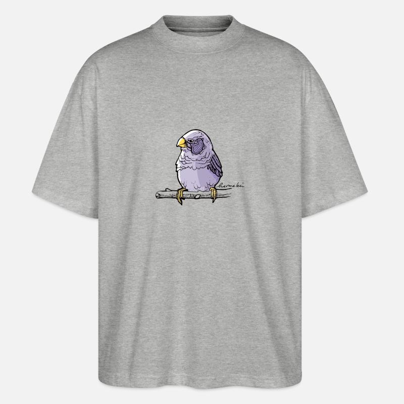 Der Spatz, Dein Freund - Stanley/Stella Oversized Unisex Bio T-Shirt Blaster 2.0 - Grau meliert