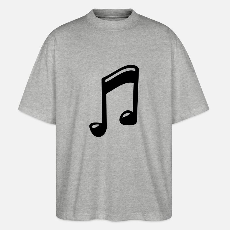 note - Stanley/Stella Oversized Unisex Bio T-Shirt Blaster 2.0 - Grau meliert