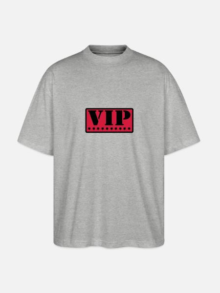 vip - Stanley/Stella Oversized Unisex Bio T-Shirt Blaster 2.0 - Grau meliert