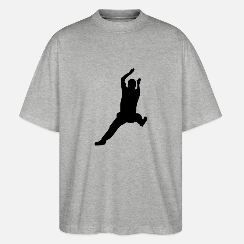 Handball Torhüter - Stanley/Stella Oversized Unisex Bio T-Shirt Blaster 2.0 - Grau meliert