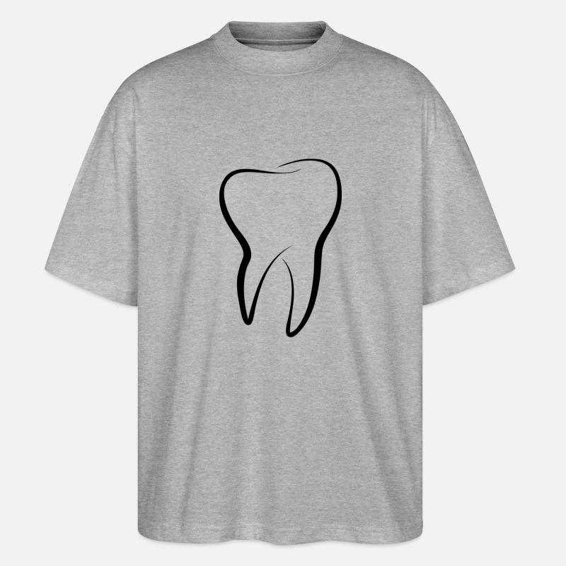 Zahn - Stanley/Stella Oversized Unisex Bio T-Shirt Blaster 2.0 - Grau meliert