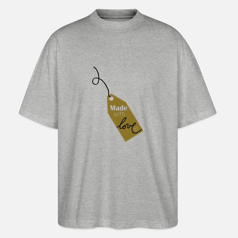 Made with love - T-shirt bio Blaster 2.0 coupe oversize Stanley/Stella Unisexe - gris chiné