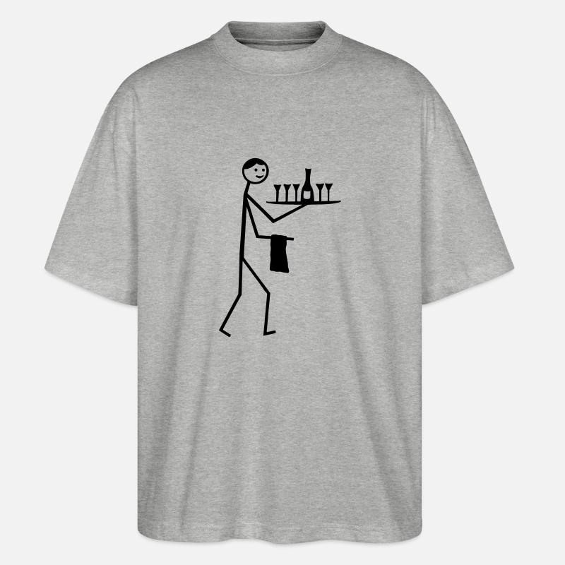 Kellner - Stanley/Stella Oversized Unisex Bio T-Shirt Blaster 2.0 - Grau meliert