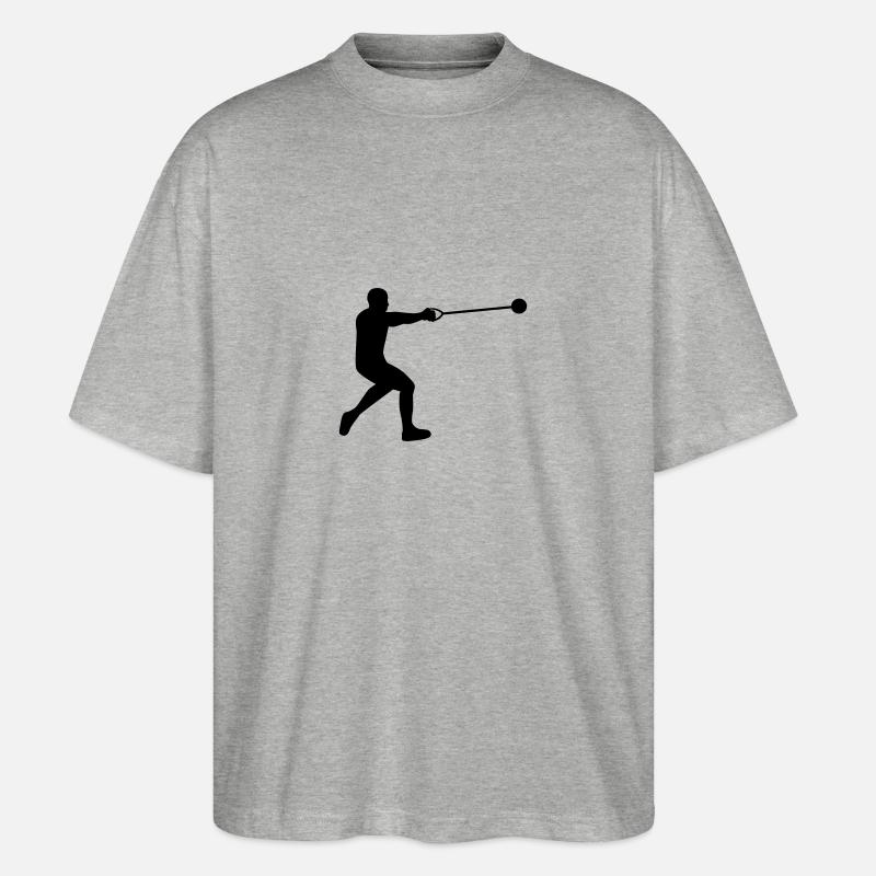 Lancer de marteau - T-shirt bio Blaster 2.0 coupe oversize Stanley/Stella Unisexe - gris chiné