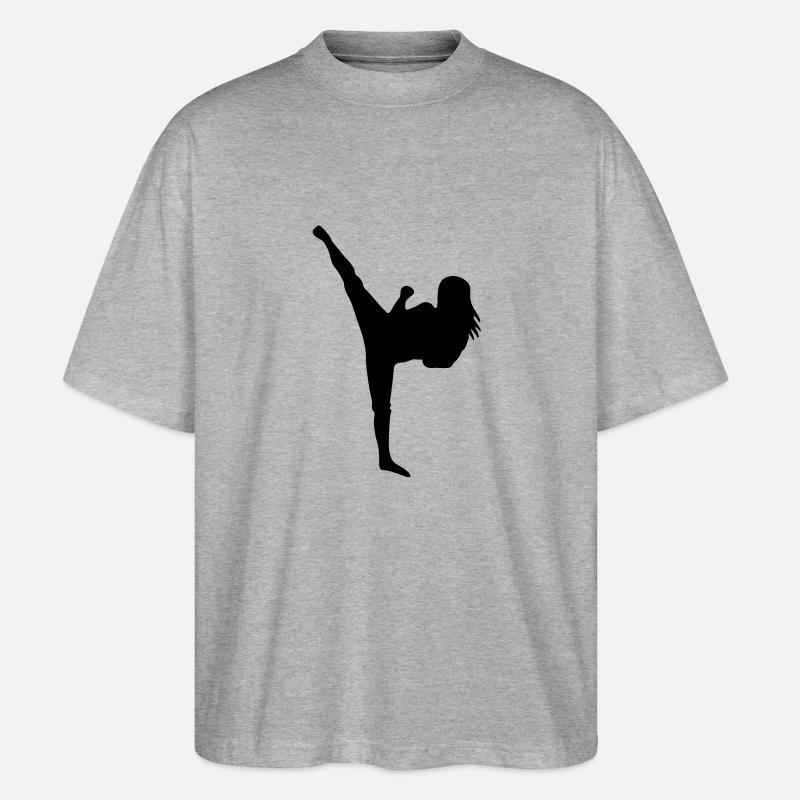 Martial Arts # 5 - Stanley/Stella Oversized Unisex Bio T-Shirt Blaster 2.0 - Grau meliert