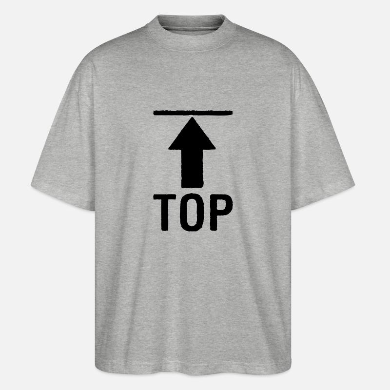 TOP - Stanley/Stella Oversized Unisex Bio T-Shirt Blaster 2.0 - Grau meliert