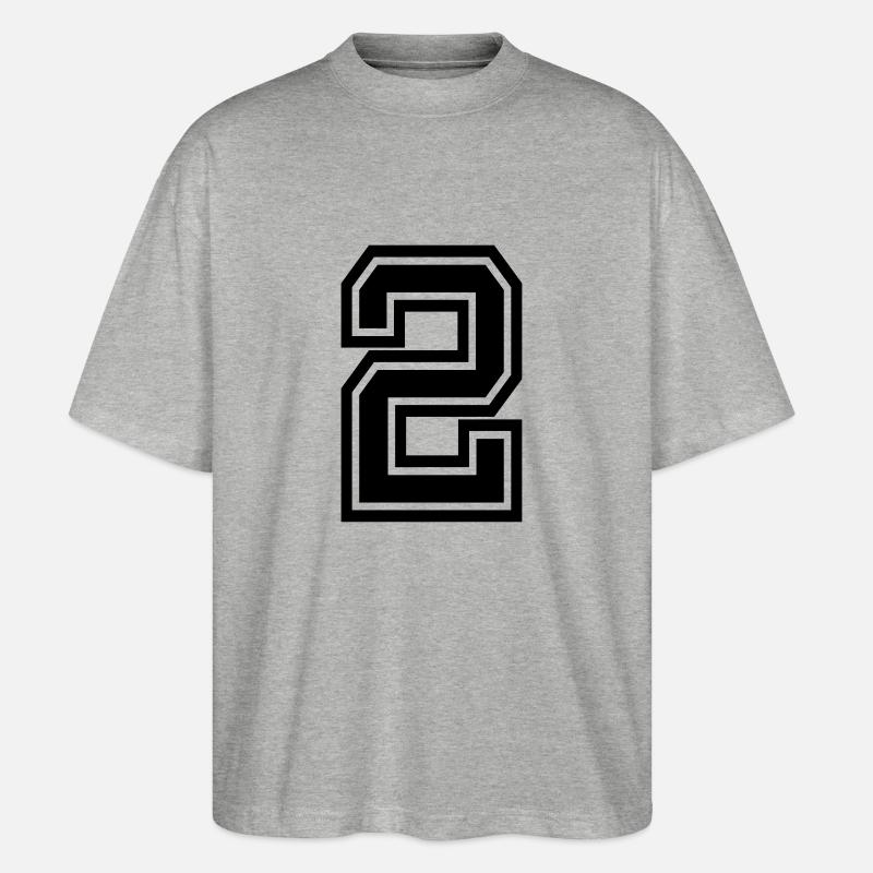 2 - Stanley/Stella Oversized Unisex Bio T-Shirt Blaster 2.0 - Grau meliert