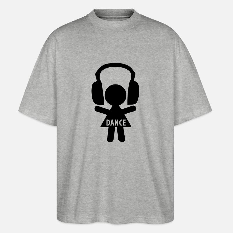 dance - Stanley/Stella Oversized Unisex Organic T-shirt Blaster 2.0 - heather grey
