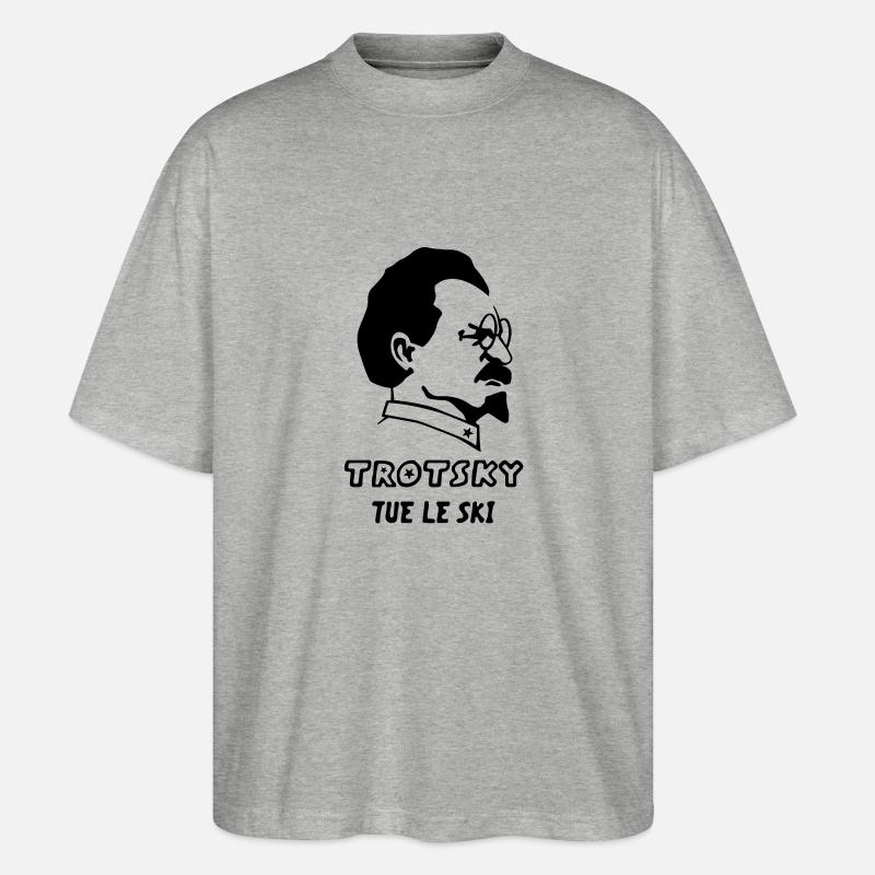 Trotsky - Stanley/Stella Oversized Unisex Organic T-shirt Blaster 2.0 - heather grey