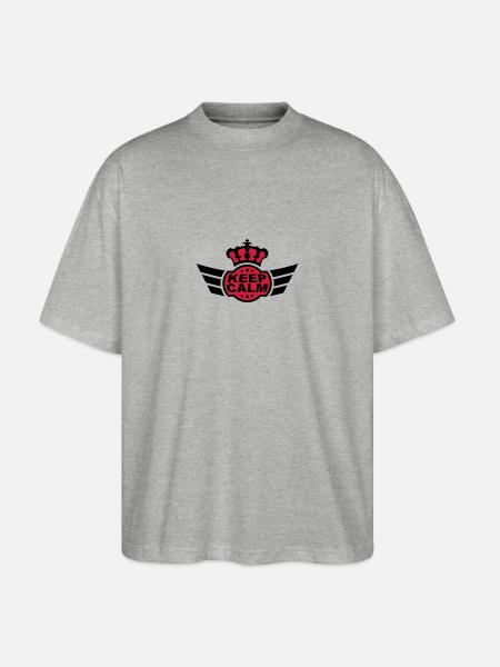 Keep Calm - Stanley/Stella Oversized Unisex Organic T-shirt Blaster 2.0 - heather grey