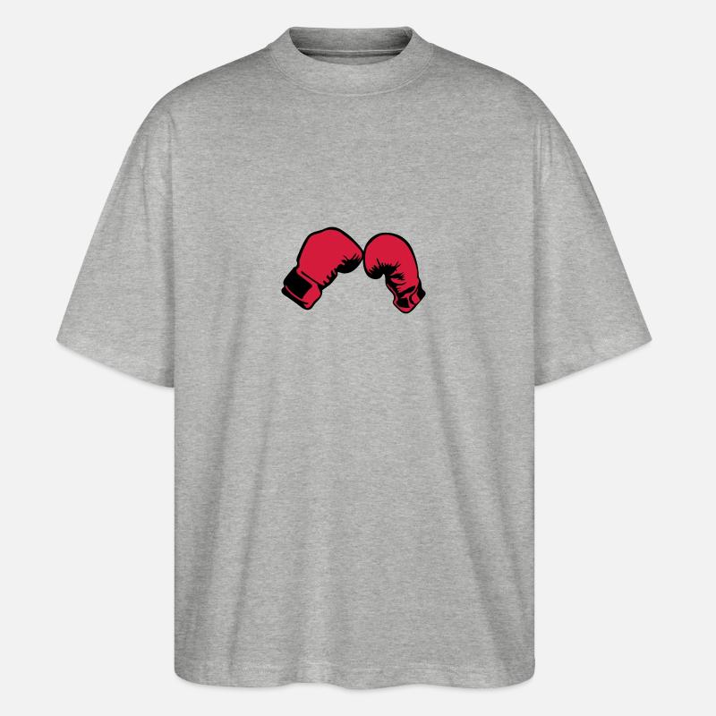 gant boxe boxeur 2503 - T-shirt bio Blaster 2.0 coupe oversize Stanley/Stella Unisexe - gris chiné