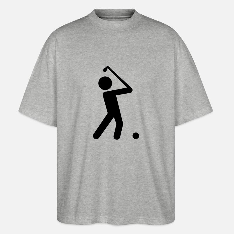 golfer - Stanley/Stella Oversized Unisex Bio T-Shirt Blaster 2.0 - Grau meliert