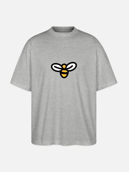 Bee - Stanley/Stella Oversized Unisex Organic T-shirt Blaster 2.0 - heather grey