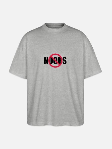 Aucun signe de noobs interdit - T-shirt bio Blaster 2.0 coupe oversize Stanley/Stella Unisexe - gris chiné