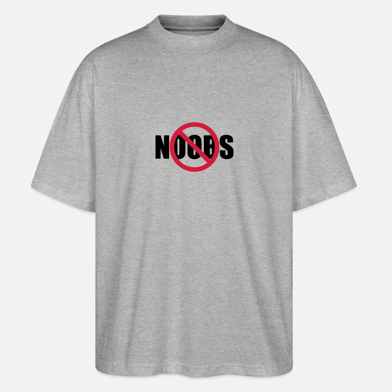 Aucun signe de noobs interdit - T-shirt bio Blaster 2.0 coupe oversize Stanley/Stella Unisexe - gris chiné