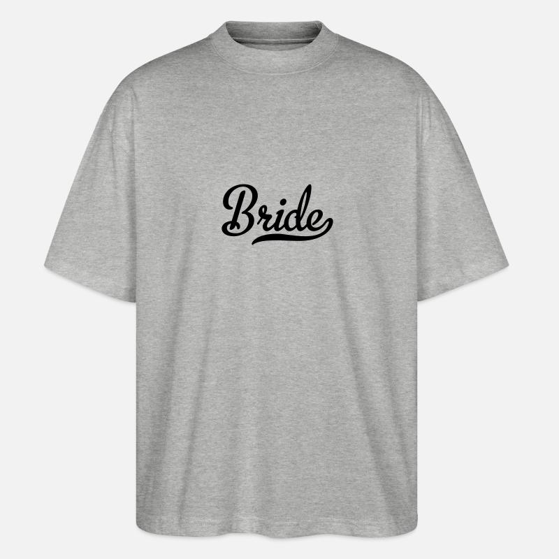 Bride - Stanley/Stella Oversized Unisex Bio T-Shirt Blaster 2.0 - Grau meliert
