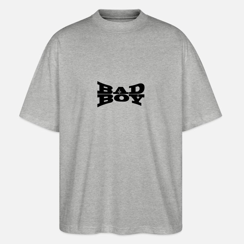 Bad Boy Böser Junge - Stanley/Stella Oversized Unisex Bio T-Shirt Blaster 2.0 - Grau meliert