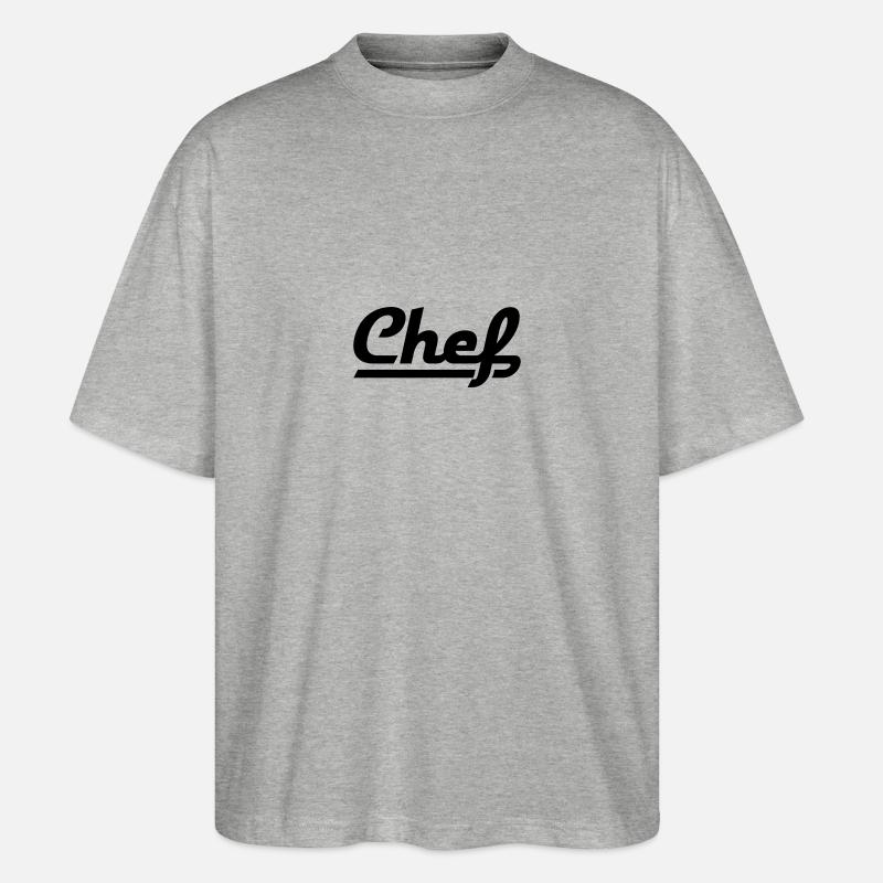 Chef - Stanley/Stella Oversized Unisex Bio T-Shirt Blaster 2.0 - Grau meliert