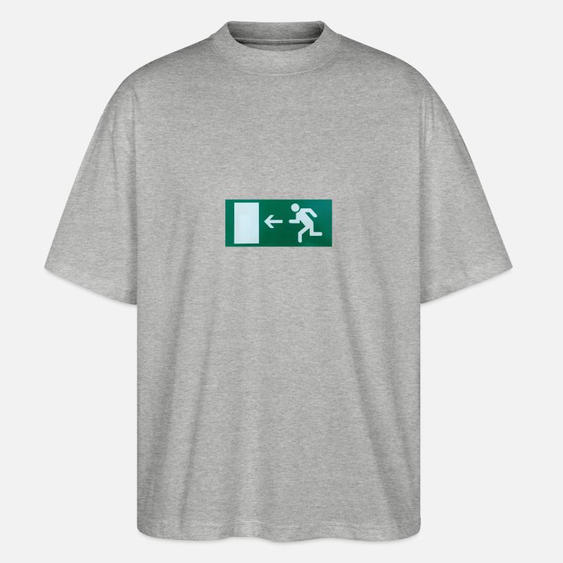 exit - Stanley/Stella Oversized Unisex Bio T-Shirt Blaster 2.0 - Grau meliert