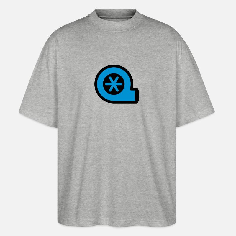 Turbo - Stanley/Stella Oversized Unisex Bio T-Shirt Blaster 2.0 - Grau meliert