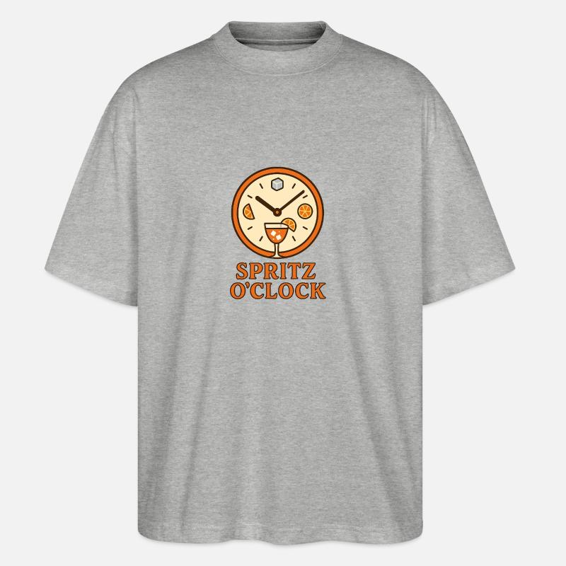 Spritz O’Clock - Stanley/Stella Oversized Unisex Bio T-Shirt Blaster 2.0 - Grau meliert