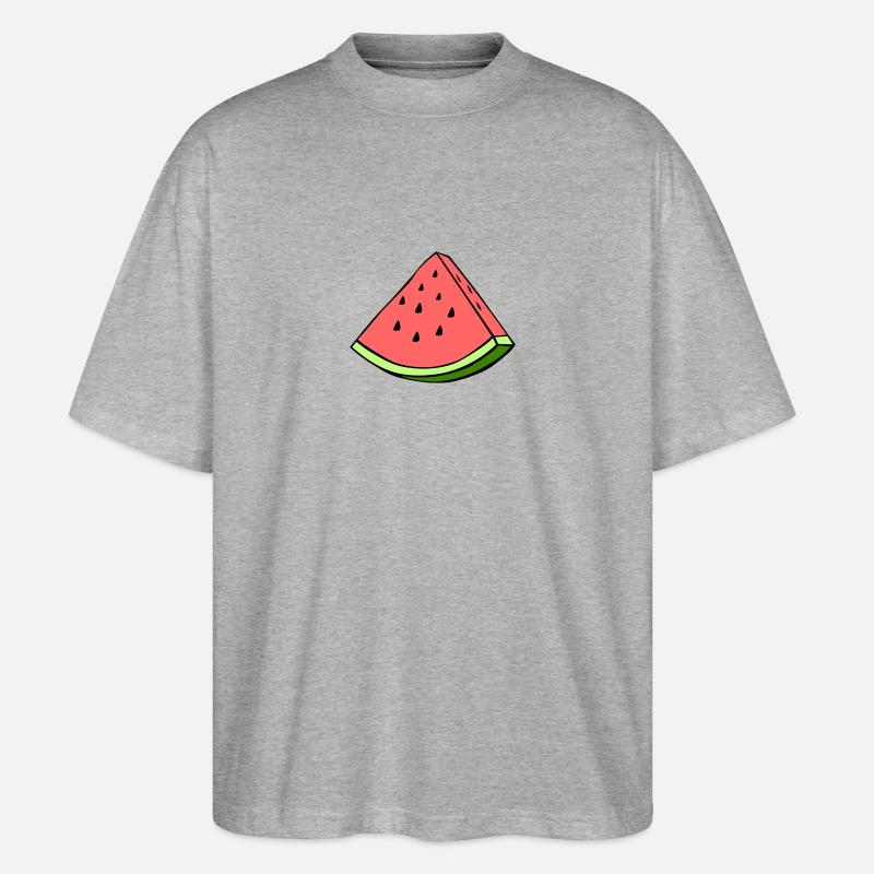 watermelon summer - Stanley/Stella Oversized Unisex Bio T-Shirt Blaster 2.0 - Grau meliert
