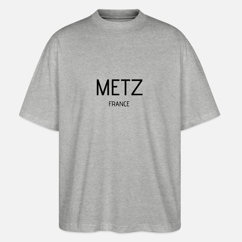 Metz - Stanley/Stella Oversized Unisex Bio T-Shirt Blaster 2.0 - Grau meliert